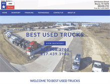 Tablet Screenshot of bestusedtrucks.com